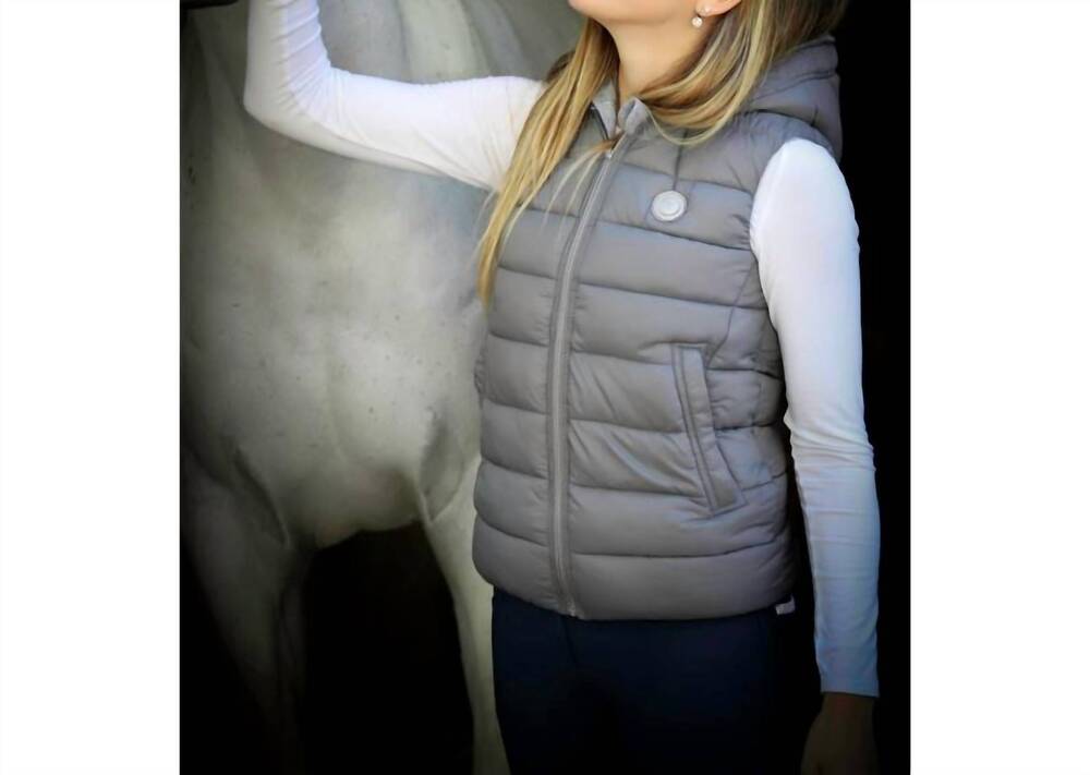NEW PENELOPE women's anaglam reversible vest in grey
